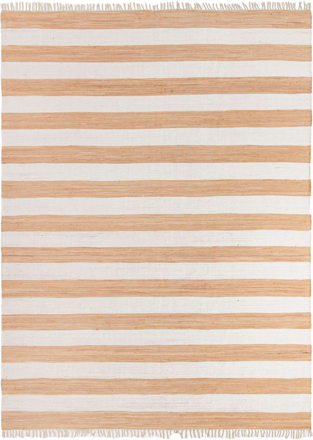 Beige 12' 2 x 16' 1 Chindi Rag Rectangle Area Rug 100% Cotton All Natural Eco-Friendly Carpet Mat Decor for Homes for Sale at Rug Engine