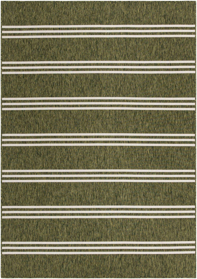 Green 7' 1 x 10' Jill Zarin Outdoor Rectangle Area Rug Weather Resistant for Patio, Deck, Terrace, Balcony, Porch Durable 100% Polypropylene Carpet for Outside for Sale at Rug Engine