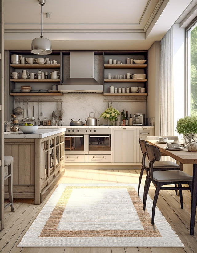 White and Natural 9' x 12' Chindi Jute Rectangle Area Rug Interior Design Home Decor Carpet Mat for Sale at Rug Engine