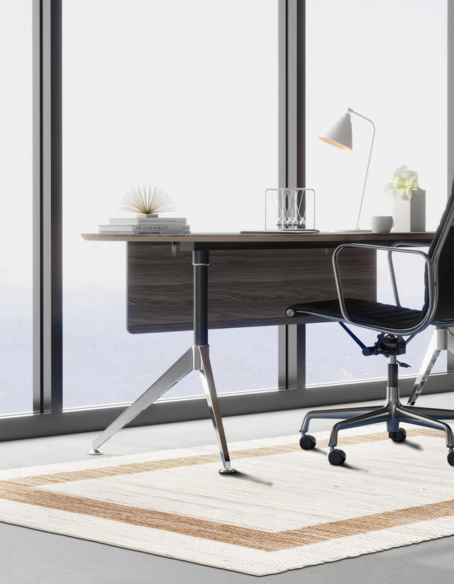 White and Natural 9' x 12' Chindi Jute Rectangle Area Rug Interior Design Home Decor Carpet Mat for Sale at Rug Engine