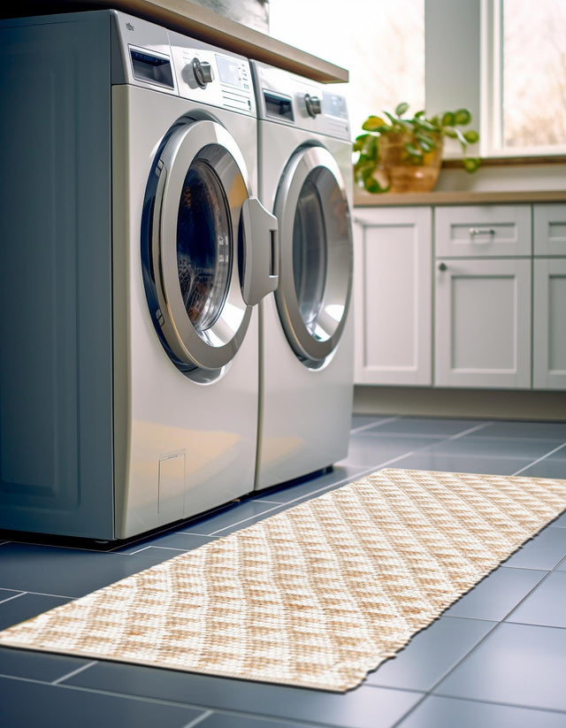 White 2' 2 x 6' 1 Chindi Jute Runner Area Rug Interior Design Home Decor Carpet Mat for Sale at Rug Engine