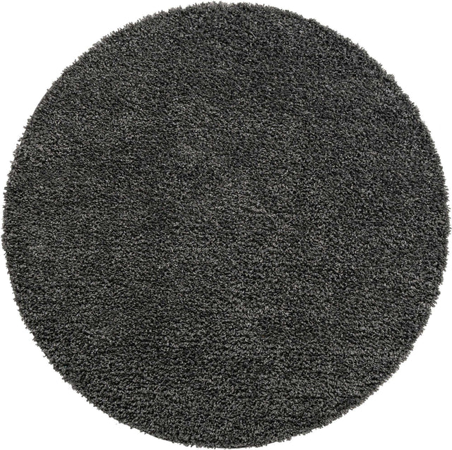 Peppercorn 2' x 2' Davos Shag Round Area Rug Thick Soft Touch Fluffy & Plush Shaggy Pile 100% Polypropylene Carpet for Living Dining Bedrooms Office for Sale at Rug Engine