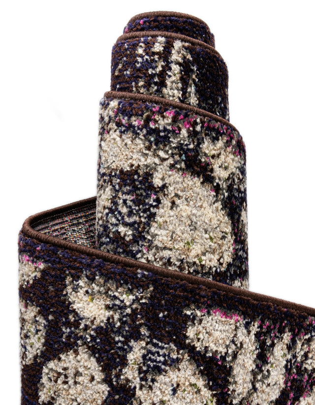 Navy Blue 6' x 6' Vita Square Area Rug