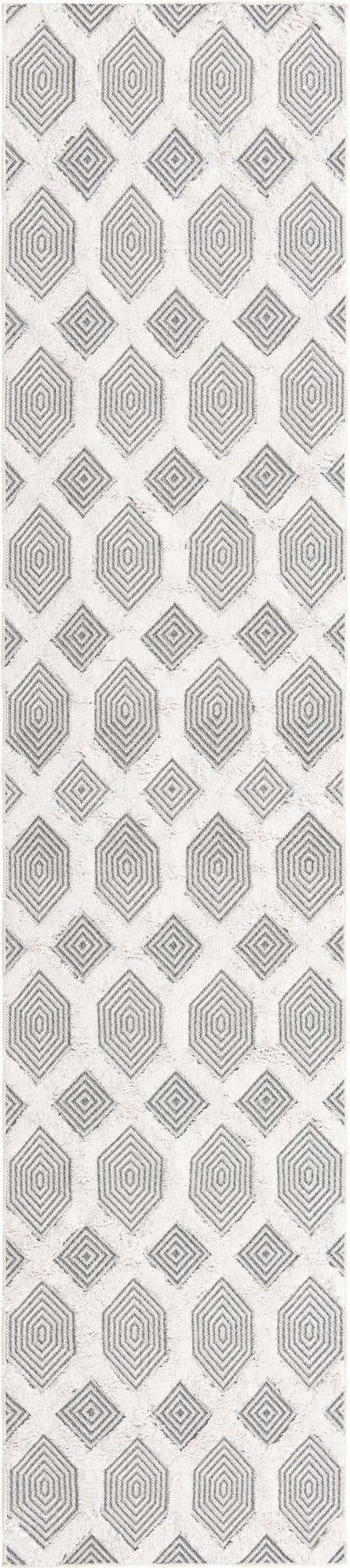 Anthracite Gray 2' 7 x 12' Sabrina Soto Casa Runner Area Rug 100% Cotton Geometric Pattern All Natural Material Eco Friendly Carpet for Sale at Rug Engine