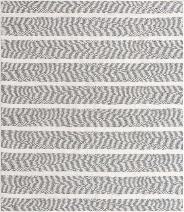 Anthracite Gray 8' 3 x 10' Sabrina Soto Casa Rectangle Area Rug 100% Cotton Geometric Pattern All Natural Material Eco Friendly Carpet for Sale at Rug Engine