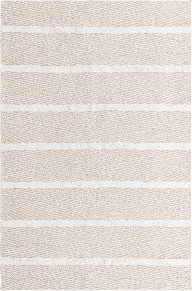 Beige 1' 3 x 1' 4 Sabrina Soto Casa Sample Area Rug 100% Cotton Geometric Pattern All Natural Material Eco Friendly Carpet for Sale at Rug Engine