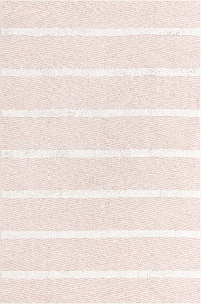 Pink 1' 3 x 1' 4 Sabrina Soto Casa Sample Area Rug 100% Cotton Geometric Pattern All Natural Material Eco Friendly Carpet for Sale at Rug Engine