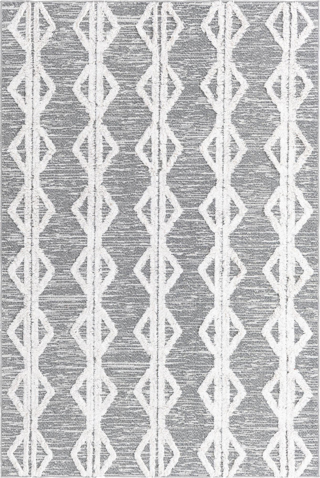 Anthracite Gray 1' 3 x 1' 4 Sabrina Soto Casa Sample Area Rug 100% Cotton Geometric Pattern All Natural Material Eco Friendly Carpet for Sale at Rug Engine