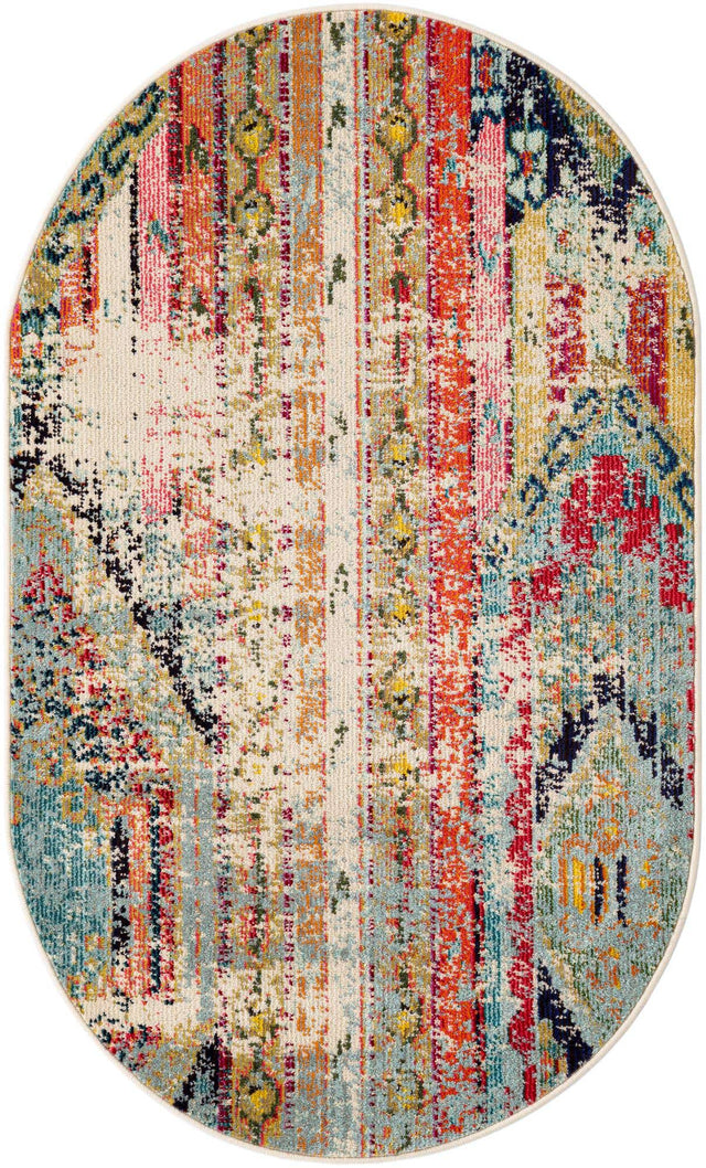Multicolor 3' 3 x 5' 3 Sedona Oval Area Rug