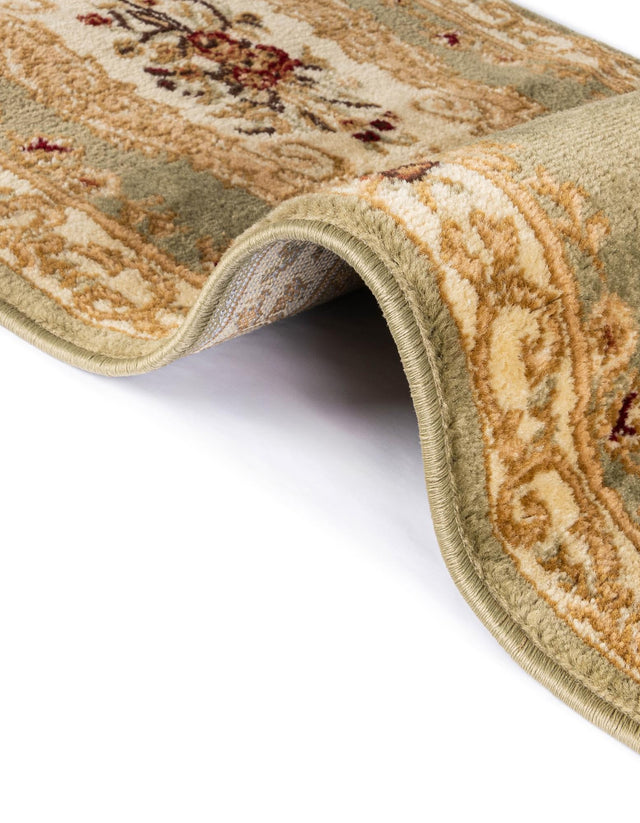 Green 4' 1 x 6' 1 Versailles Oval Area Rug