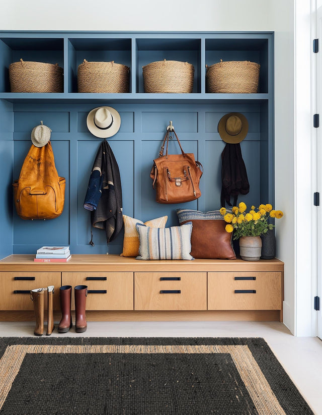 Black 2' x 3' 1 Chindi Jute Rectangle Area Rug Interior Design Home Decor Carpet Mat for Sale at Rug Engine