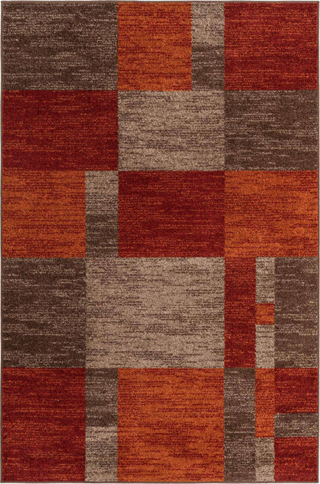 Multicolor 6' 1 x 9' Autumn Rectangle Area Rug 100% Polypropylene Durable Jute Backing Living Dining Room Bedroom Office Modern Decor Carpet for Sale at Rug Engine