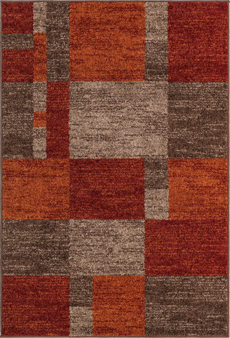 Multicolor 4' 1 x 6' 1 Autumn Rectangle Area Rug 100% Polypropylene Durable Jute Backing Living Dining Room Bedroom Office Modern Decor Carpet for Sale at Rug Engine