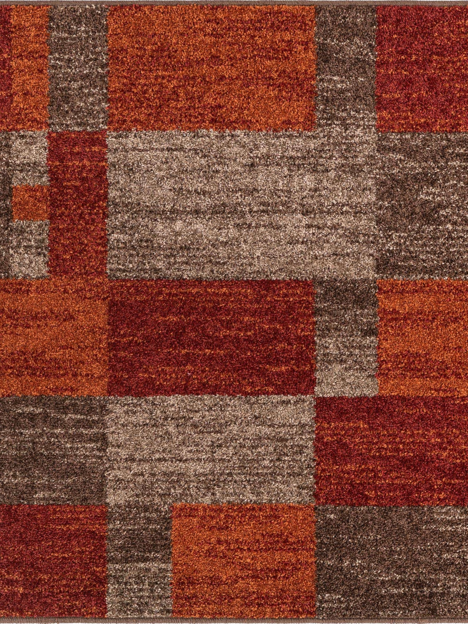 Multicolor 4' 1 x 4' 1 Autumn Square Area Rug 100% Polypropylene Durable Jute Backing Living Dining Room Bedroom Office Modern Decor Carpet for Sale at Rug Engine