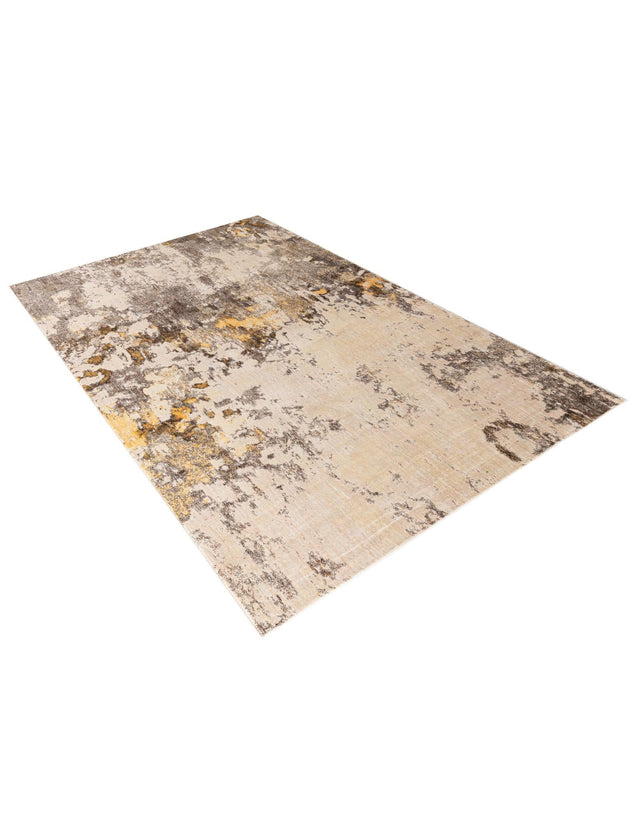 Ivory Beige 7' x 10' Helios Rectangle Area Rug 100% Polypropylene (Space-Dyed Yarn) Easy Clean With Cotton Backing Contemporary Carpet for Sale at Rug Engine