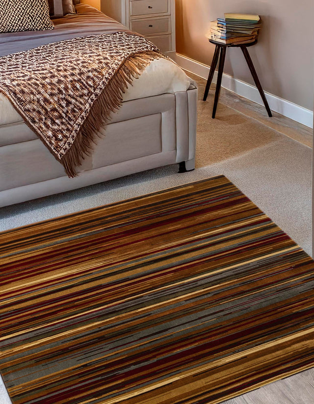 Beige 7' 1 x 7' 1 Barista Square Area Rug 100% Polypropylene Abstract Modern Geometric Carpet for Living Room Dining Office Dorm Room Decor for Sale at Rug Engine