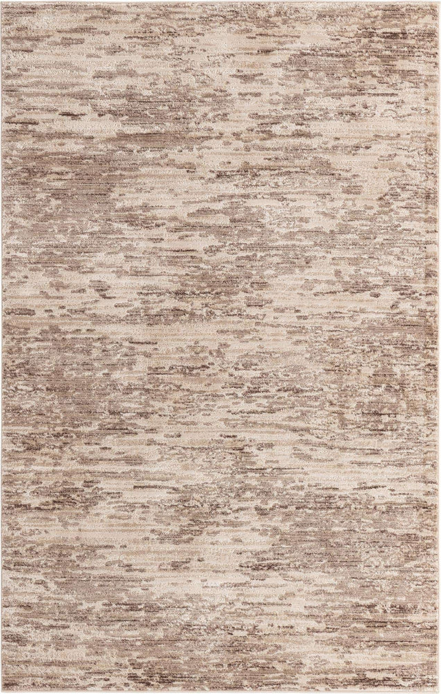 Brown 6' x 9' Oasis Rectangle Area Rug 65% Polypropylene & 35% Polyester Contemporary Carpet for Living Rooms, Bedroom, Kitchen, Dining, Office for Sale at Rug Engine