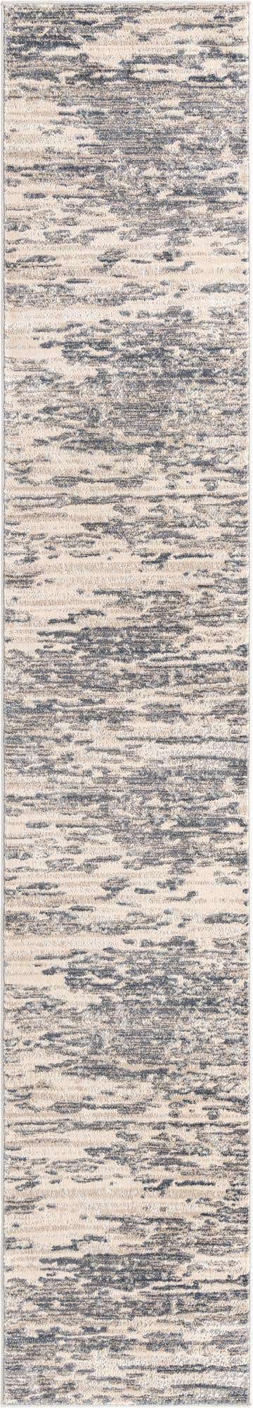 Gray 2' x 12' Oasis Runner Area Rug 65% Polypropylene & 35% Polyester Contemporary Carpet for Living Rooms, Bedroom, Kitchen, Dining, Office for Sale at Rug Engine