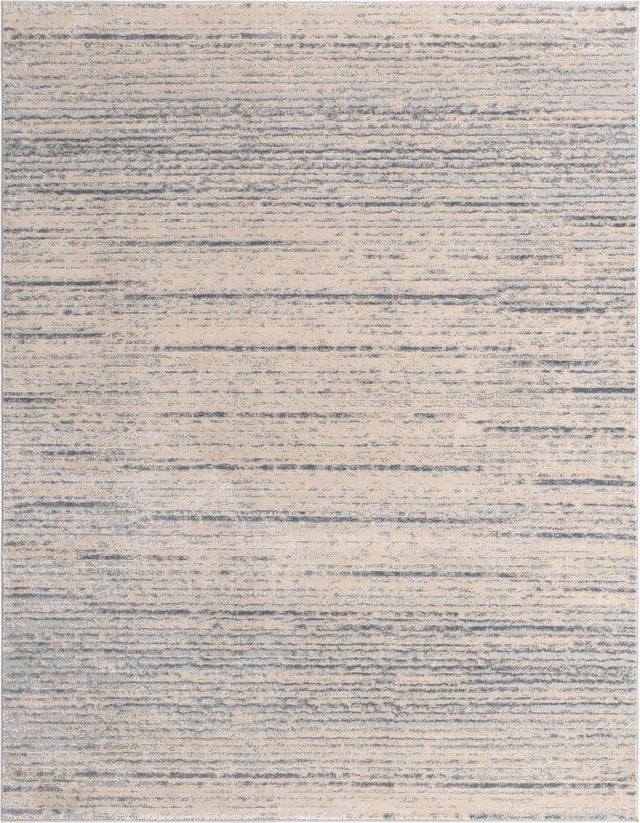 Cream 8' x 10' Oasis Rectangle Area Rug 65% Polypropylene & 35% Polyester Contemporary Carpet for Living Rooms, Bedroom, Kitchen, Dining, Office for Sale at Rug Engine