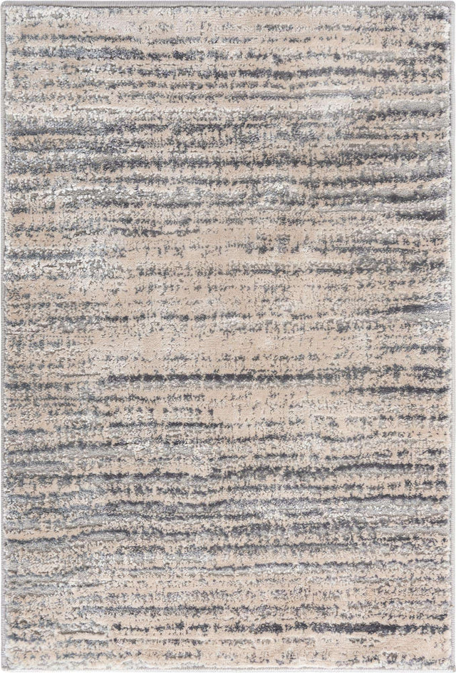 Cream 2' x 3' Oasis Rectangle Area Rug 65% Polypropylene & 35% Polyester Contemporary Carpet for Living Rooms, Bedroom, Kitchen, Dining, Office for Sale at Rug Engine