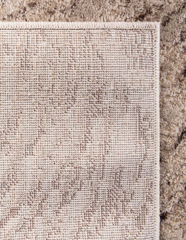 Brown 4' x 6' Oasis Rectangle Area Rug 65% Polypropylene & 35% Polyester Contemporary Carpet for Living Rooms, Bedroom, Kitchen, Dining, Office for Sale at Rug Engine