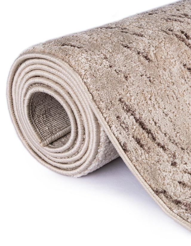 Brown 6' x 9' Oasis Rectangle Area Rug 65% Polypropylene & 35% Polyester Contemporary Carpet for Living Rooms, Bedroom, Kitchen, Dining, Office for Sale at Rug Engine