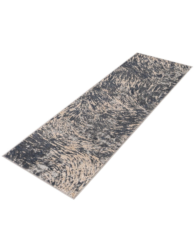 Gray 2' x 6' Oasis Runner Area Rug 65% Polypropylene & 35% Polyester Contemporary Carpet for Living Rooms, Bedroom, Kitchen, Dining, Office for Sale at Rug Engine