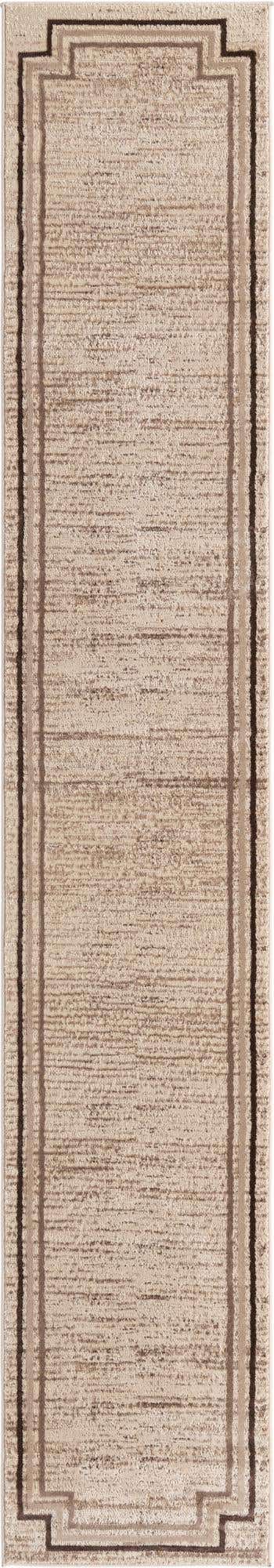 Brown 2' x 12' Oasis Runner Area Rug 65% Polypropylene & 35% Polyester Contemporary Carpet for Living Rooms, Bedroom, Kitchen, Dining, Office for Sale at Rug Engine