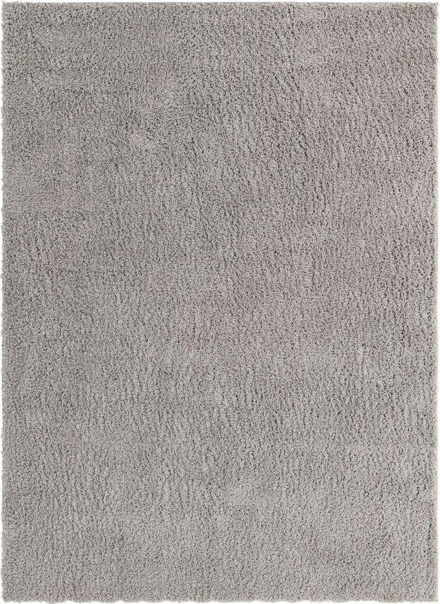 Light Gray 8' x 11' Everyday Shag Rectangle Area Rug Thick Soft Touch Fluffy & Plush Shaggy Pile 100% Polypropylene With Cotton Backing Durable Carpet for Sale at Rug Engine