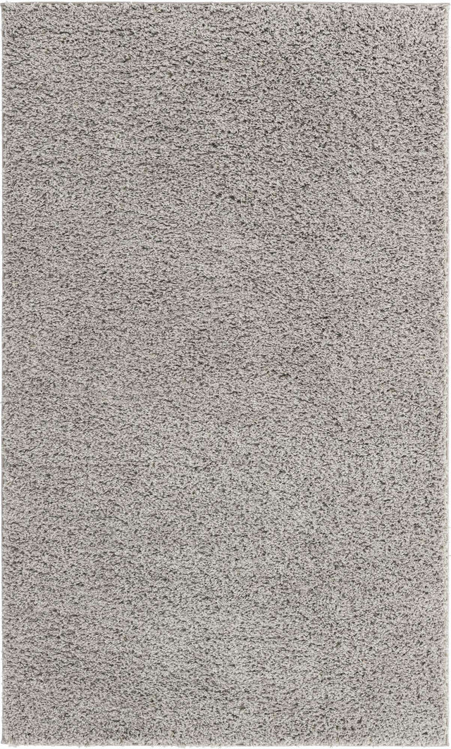 Light Gray 5' x 8' Everyday Shag Rectangle Area Rug Thick Soft Touch Fluffy & Plush Shaggy Pile 100% Polypropylene With Cotton Backing Durable Carpet for Sale at Rug Engine