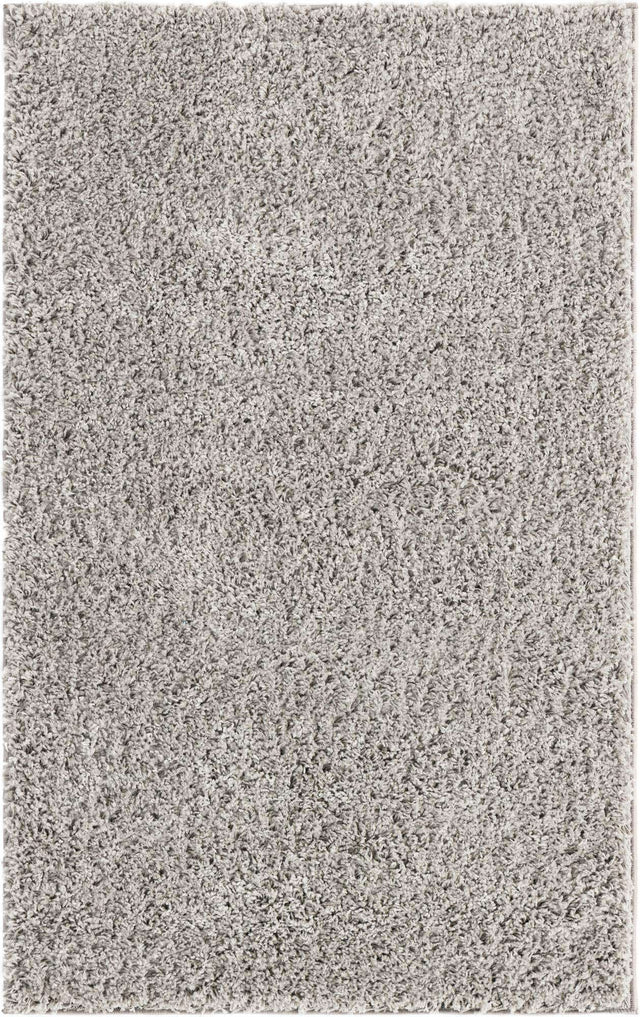 Light Gray 3' 3 x 5' 3 Everyday Shag Rectangle Area Rug Thick Soft Touch Fluffy & Plush Shaggy Pile 100% Polypropylene With Cotton Backing Durable Carpet for Sale at Rug Engine