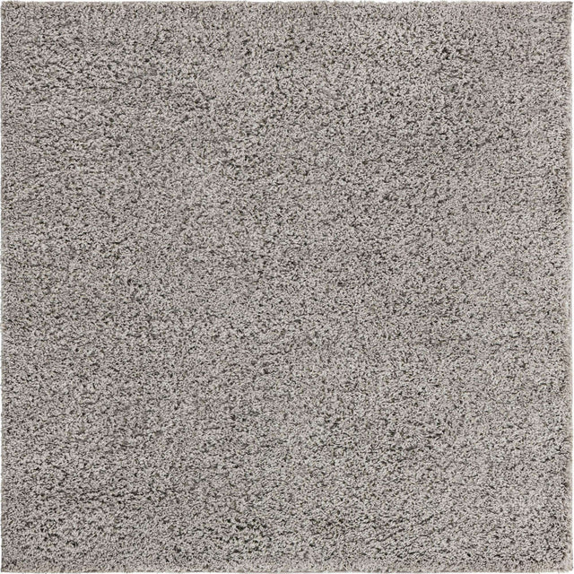 Light Gray 5' x 5' Everyday Shag Square Area Rug Thick Soft Touch Fluffy & Plush Shaggy Pile 100% Polypropylene With Cotton Backing Durable Carpet for Sale at Rug Engine