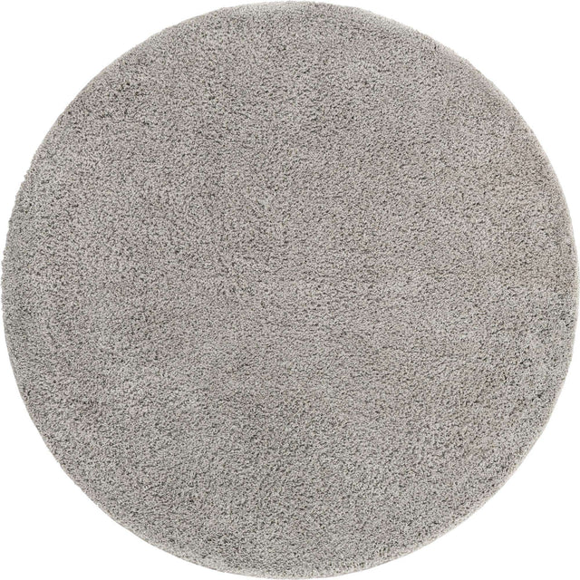Light Gray 10' 2 x 10' 2 Everyday Shag Round Area Rug Thick Soft Touch Fluffy & Plush Shaggy Pile 100% Polypropylene With Cotton Backing Durable Carpet for Sale at Rug Engine