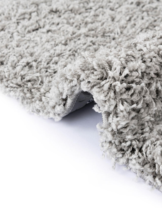 Light Gray 12' 4 x 12' 4 Everyday Shag Round Area Rug Thick Soft Touch Fluffy & Plush Shaggy Pile 100% Polypropylene With Cotton Backing Durable Carpet for Sale at Rug Engine