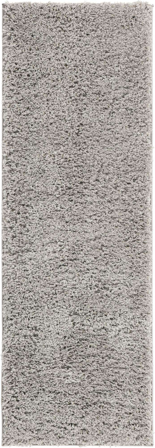 Light Gray 2' 2 x 6' 7 Everyday Shag Runner Area Rug Thick Soft Touch Fluffy & Plush Shaggy Pile 100% Polypropylene With Cotton Backing Durable Carpet for Sale at Rug Engine