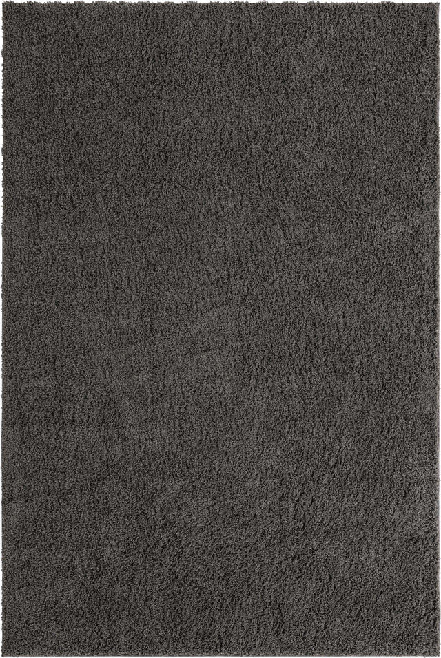 Dark Gray 8' x 11' Everyday Shag Rectangle Area Rug Thick Soft Touch Fluffy & Plush Shaggy Pile 100% Polypropylene With Cotton Backing Durable Carpet for Sale at Rug Engine