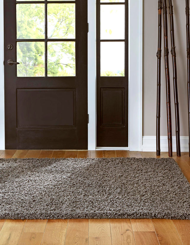 Dark Gray 4' x 6' Everyday Shag Rectangle Area Rug Thick Soft Touch Fluffy & Plush Shaggy Pile 100% Polypropylene With Cotton Backing Durable Carpet for Sale at Rug Engine