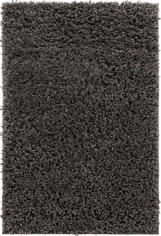 Dark Gray 2' 2 x 3' Everyday Shag Rectangle Area Rug Thick Soft Touch Fluffy & Plush Shaggy Pile 100% Polypropylene With Cotton Backing Durable Carpet for Sale at Rug Engine