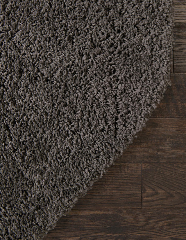 Dark Gray 7' 10 x 7' 10 Everyday Shag Octagon Area Rug Thick Soft Touch Fluffy & Plush Shaggy Pile 100% Polypropylene With Cotton Backing Durable Carpet for Sale at Rug Engine
