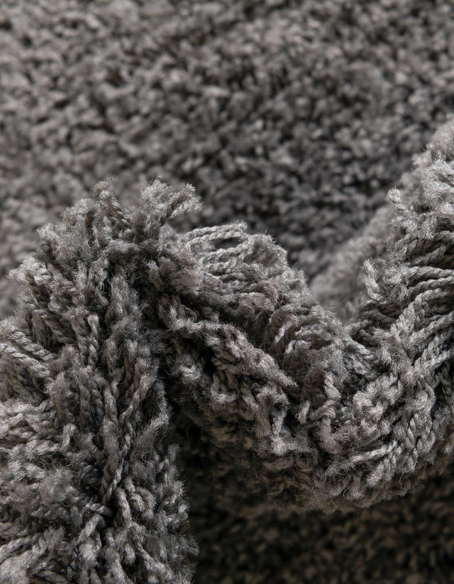 Dark Gray 7' 10 x 7' 10 Everyday Shag Octagon Area Rug Thick Soft Touch Fluffy & Plush Shaggy Pile 100% Polypropylene With Cotton Backing Durable Carpet for Sale at Rug Engine