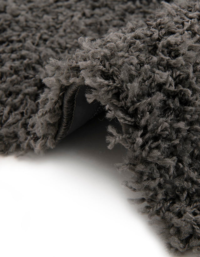 Dark Gray 7' 10 x 7' 10 Everyday Shag Octagon Area Rug Thick Soft Touch Fluffy & Plush Shaggy Pile 100% Polypropylene With Cotton Backing Durable Carpet for Sale at Rug Engine
