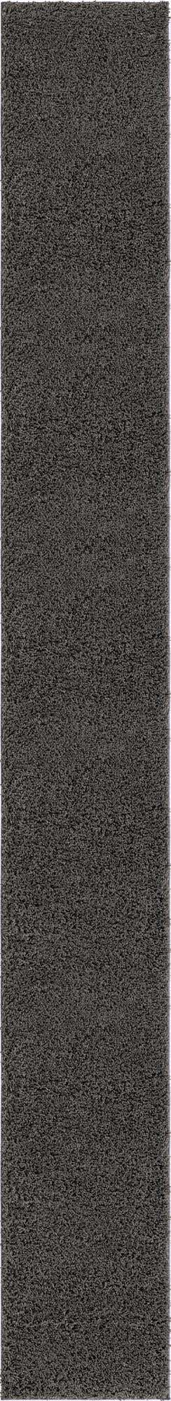 Dark Gray 2' 6 x 19' 8 Everyday Shag Runner Area Rug Thick Soft Touch Fluffy & Plush Shaggy Pile 100% Polypropylene With Cotton Backing Durable Carpet for Sale at Rug Engine