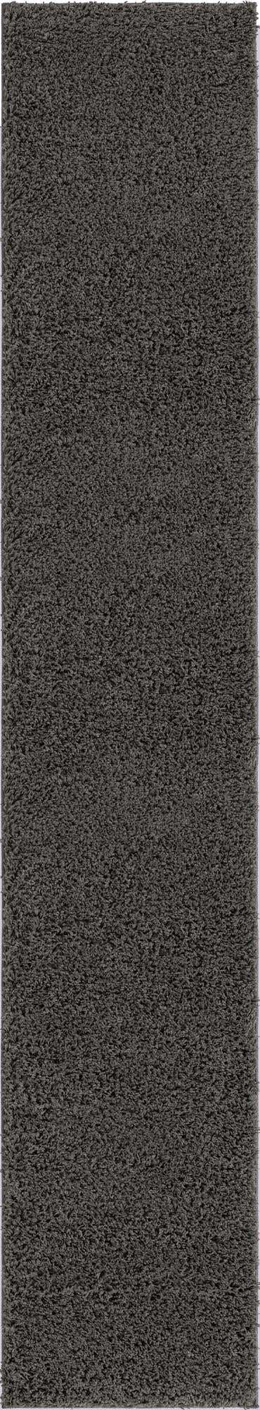 Dark Gray 2' 6 x 13' Everyday Shag Runner Area Rug Thick Soft Touch Fluffy & Plush Shaggy Pile 100% Polypropylene With Cotton Backing Durable Carpet for Sale at Rug Engine