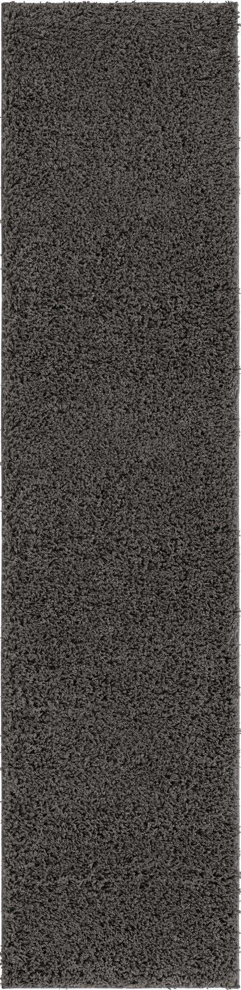 Dark Gray 2' 6 x 10' Everyday Shag Runner Area Rug Thick Soft Touch Fluffy & Plush Shaggy Pile 100% Polypropylene With Cotton Backing Durable Carpet for Sale at Rug Engine