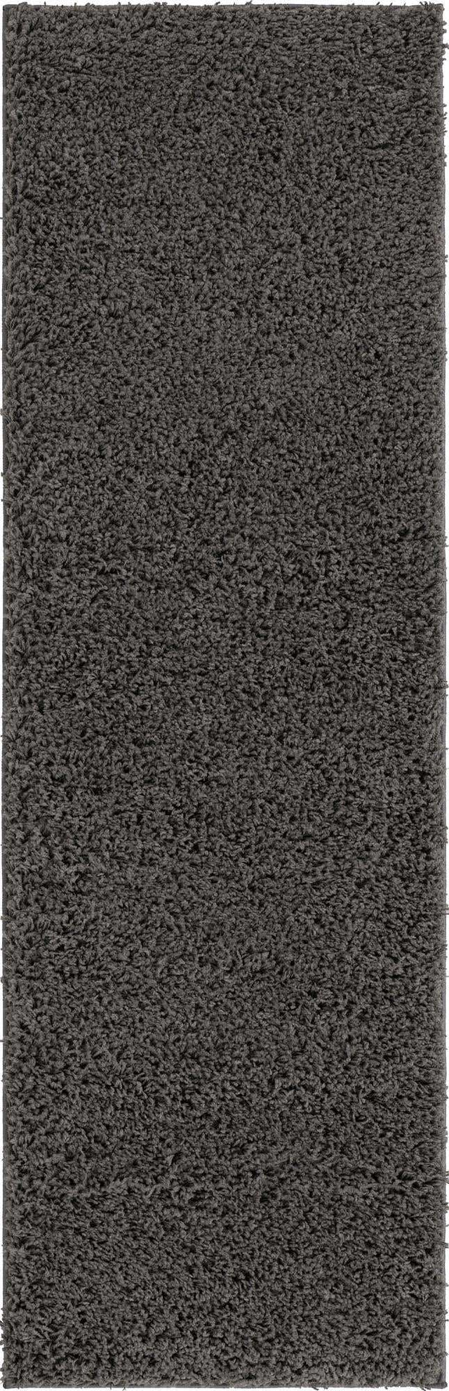 Dark Gray 2' 2 x 6' 7 Everyday Shag Runner Area Rug Thick Soft Touch Fluffy & Plush Shaggy Pile 100% Polypropylene With Cotton Backing Durable Carpet for Sale at Rug Engine