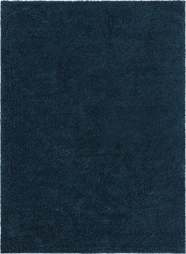 Navy Blue 10' x 13' Everyday Shag Rectangle Area Rug Thick Soft Touch Fluffy & Plush Shaggy Pile 100% Polypropylene With Cotton Backing Durable Carpet for Sale at Rug Engine