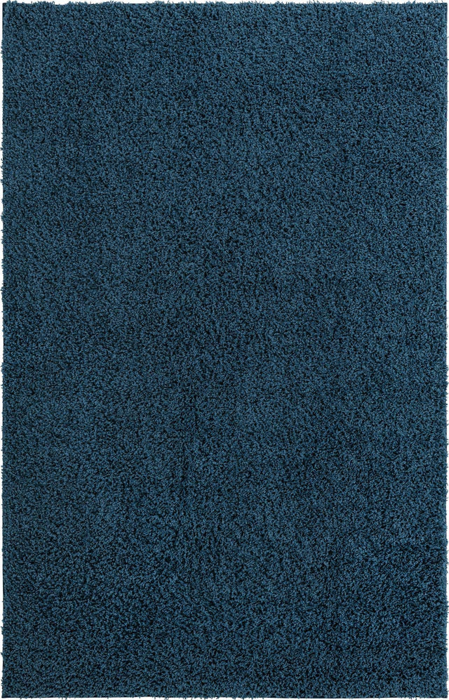 Navy Blue 6' x 9' Everyday Shag Rectangle Area Rug Thick Soft Touch Fluffy & Plush Shaggy Pile 100% Polypropylene With Cotton Backing Durable Carpet for Sale at Rug Engine