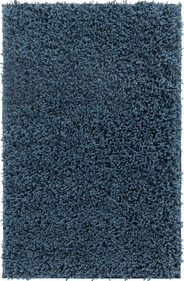 Navy Blue 2' 2 x 3' Everyday Shag Rectangle Area Rug Thick Soft Touch Fluffy & Plush Shaggy Pile 100% Polypropylene With Cotton Backing Durable Carpet for Sale at Rug Engine