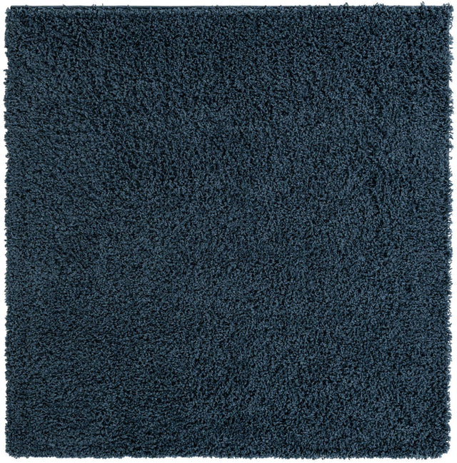 Navy Blue 5' x 5' Everyday Shag Square Area Rug Thick Soft Touch Fluffy & Plush Shaggy Pile 100% Polypropylene With Cotton Backing Durable Carpet for Sale at Rug Engine