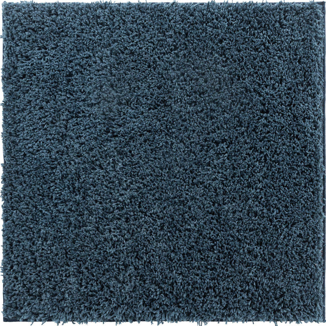 Navy Blue 3' 3 x 3' 3 Everyday Shag Square Area Rug Thick Soft Touch Fluffy & Plush Shaggy Pile 100% Polypropylene With Cotton Backing Durable Carpet for Sale at Rug Engine